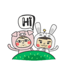 The Rabbit and Piggy（個別スタンプ：1）