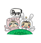 The Rabbit and Piggy（個別スタンプ：40）