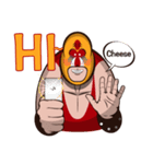 Baboon Wrestling Man（個別スタンプ：35）