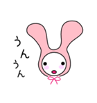 かぶりうさぎ（個別スタンプ：2）