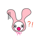 かぶりうさぎ（個別スタンプ：6）