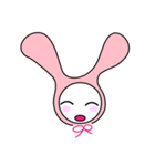 かぶりうさぎ（個別スタンプ：27）