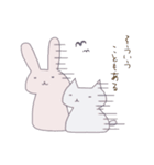 ぽっちゃりうさぎとねこの日常スタンプ（個別スタンプ：33）