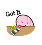 Pinkworm (English)（個別スタンプ：9）