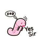 Pinkworm (English)（個別スタンプ：28）