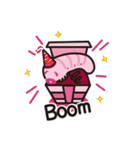 Pinkworm (English)（個別スタンプ：33）