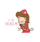 Air Hostess Life [EN]（個別スタンプ：15）
