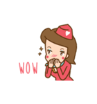 Air Hostess Life [EN]（個別スタンプ：20）