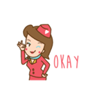 Air Hostess Life [EN]（個別スタンプ：22）