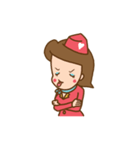 Air Hostess Life [EN]（個別スタンプ：23）