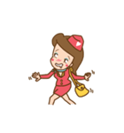 Air Hostess Life [EN]（個別スタンプ：25）