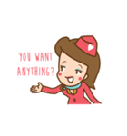 Air Hostess Life [EN]（個別スタンプ：30）
