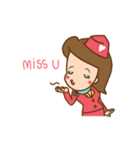 Air Hostess Life [EN]（個別スタンプ：33）