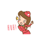 Air Hostess Life [EN]（個別スタンプ：35）