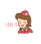 Air Hostess Life [EN]（個別スタンプ：37）