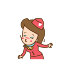 Air Hostess Life [EN]（個別スタンプ：38）