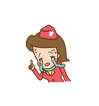 Air Hostess Life [EN]（個別スタンプ：40）