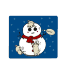 垂れ耳ねこ す子さんの冬.（個別スタンプ：1）