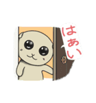 垂れ耳ねこ す子さんの冬.（個別スタンプ：34）