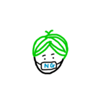 みどりあたまくん（個別スタンプ：10）