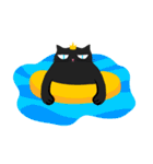 黒ネコキング（個別スタンプ：21）