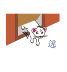 Cute white mink（個別スタンプ：3）