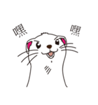 Cute white mink（個別スタンプ：4）