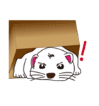 Cute white mink（個別スタンプ：23）