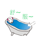 Cute white mink（個別スタンプ：25）