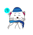 Cute white mink（個別スタンプ：38）