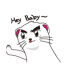 Cute white mink（個別スタンプ：39）