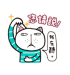 Frank stripe cat（個別スタンプ：16）