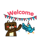 Tony Bear ＆ Friends Happy Forrest（個別スタンプ：1）