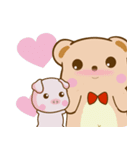 Bear and Piggy ''Cute（個別スタンプ：39）