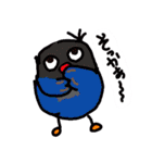 青ボタンインコスタンプ2（個別スタンプ：4）