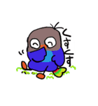 青ボタンインコスタンプ2（個別スタンプ：14）