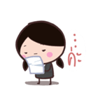 Office Lady straight face（個別スタンプ：9）