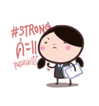 Office Lady straight face（個別スタンプ：14）