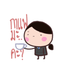 Office Lady straight face（個別スタンプ：25）
