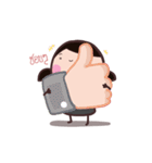 Office Lady straight face（個別スタンプ：26）