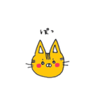 らくがきねこの顔スタンプ（個別スタンプ：1）