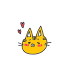 らくがきねこの顔スタンプ（個別スタンプ：2）