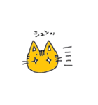 らくがきねこの顔スタンプ（個別スタンプ：4）
