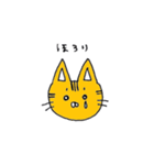 らくがきねこの顔スタンプ（個別スタンプ：5）