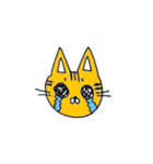 らくがきねこの顔スタンプ（個別スタンプ：6）