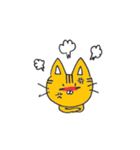 らくがきねこの顔スタンプ（個別スタンプ：9）