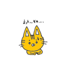 らくがきねこの顔スタンプ（個別スタンプ：15）