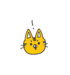 らくがきねこの顔スタンプ（個別スタンプ：16）