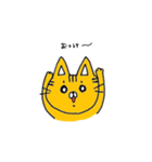 らくがきねこの顔スタンプ（個別スタンプ：28）
