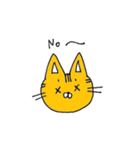 らくがきねこの顔スタンプ（個別スタンプ：29）